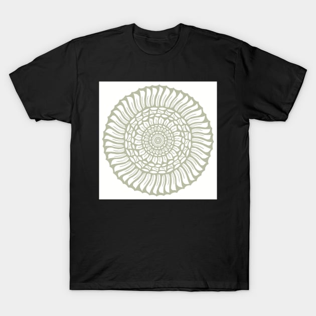 Lovely Leafy Mandala - Intricate Digital Illustration - Colorful Vibrant and Eye-catching Design for printing on t-shirts, wall art, pillows, phone cases, mugs, tote bags, notebooks and more T-Shirt by cherdoodles